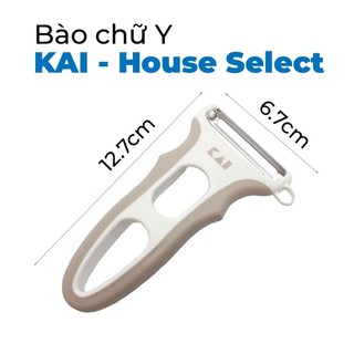 Dao nạo gọt rau củ quả inox House Select KAI - Bào Chữ Y