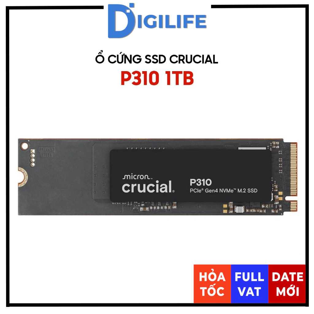 [FULL VAT] Ổ cứng SSD Crucial P310 1TB NVMe M.2 2280 (CT1000P310SSD8)