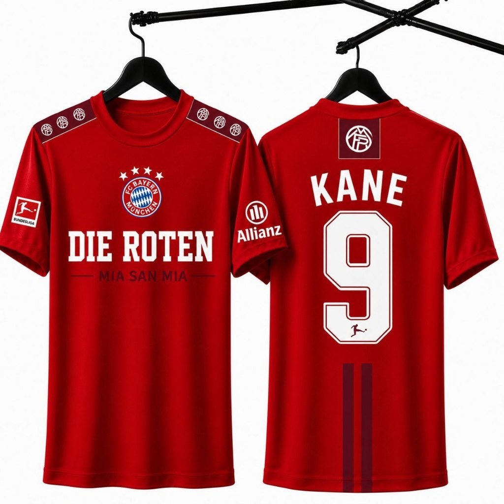 JERSEY BAYERN MUNICH HOME AWAY THỨ BA 26 / 27 NAMA TÙY CHỈNH KHÔNG CÓ TÊN MIỄN PHÍ 2026 2027