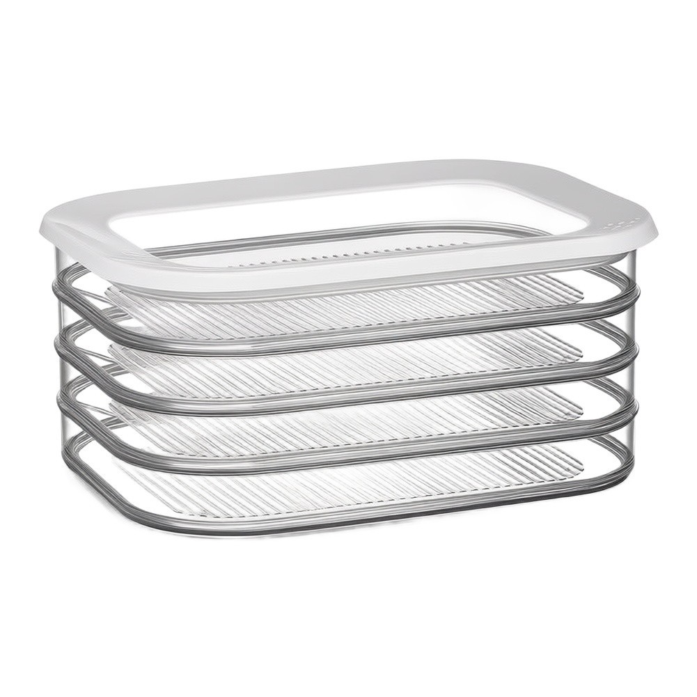 Deli Meat Container Space-saving Design Transparent Visibility Airtight Seal Lid
