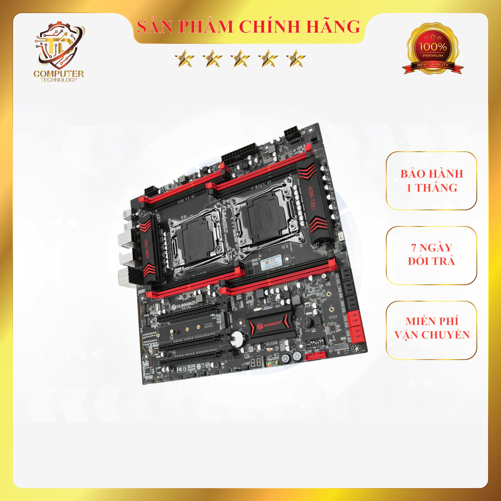 Main Huananzhi X99 T8D F8D 8D4  Hàng Đẹp - Bảo Hành 1 Tháng