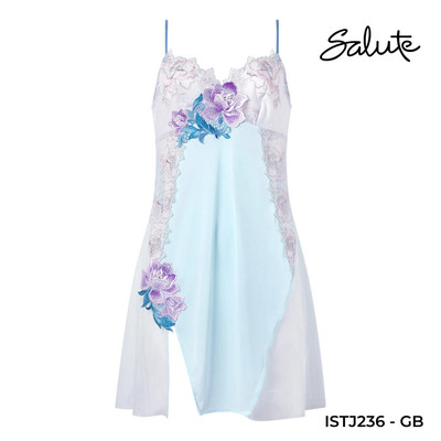 Đầm ngủ chữ A Wacoal Salute ISTJ236 ren phối hoa - STJ236