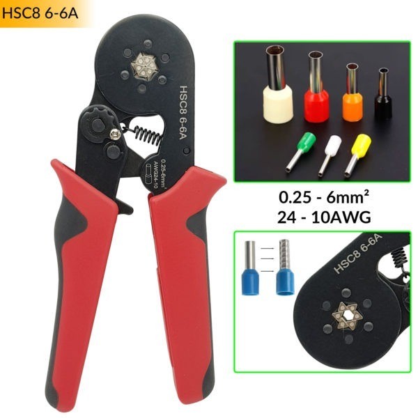 Kìm Bấm COS ( Pin tròn ) HSC8 6-6A - Lục Giác
