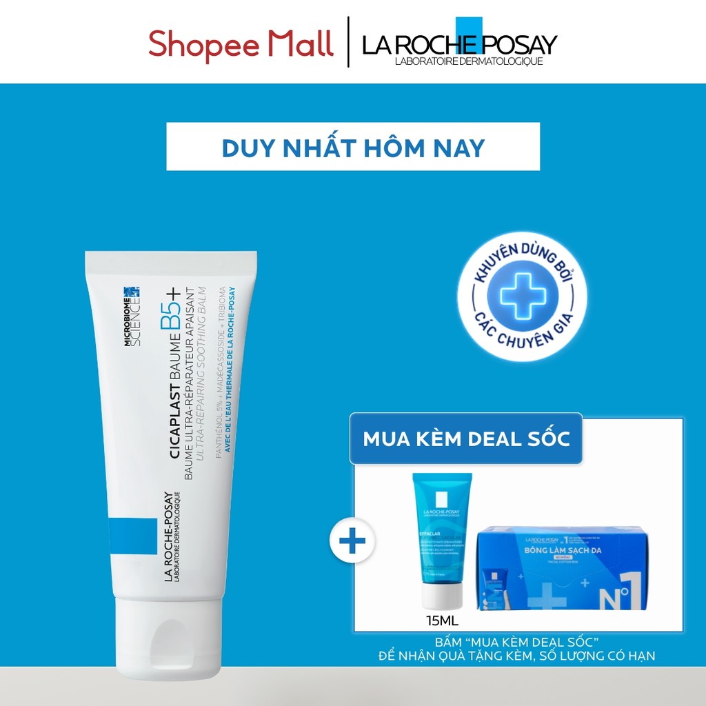Kem dưỡng ẩm & phục hồi đa năng La Roche-Posay Cicaplast Baume B5+ (40ml) giúp phục hồi da sau 1 lần