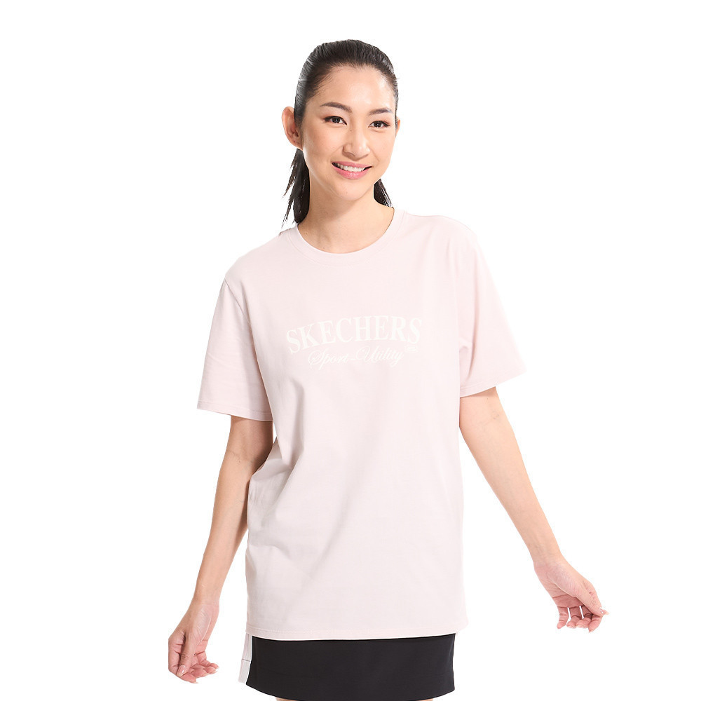 Áo Thun Tay Ngắn Nữ Skechers LifestylePhysicalAcademiaCollectionIconic Short Sleeve Tee-L125W044-03P
