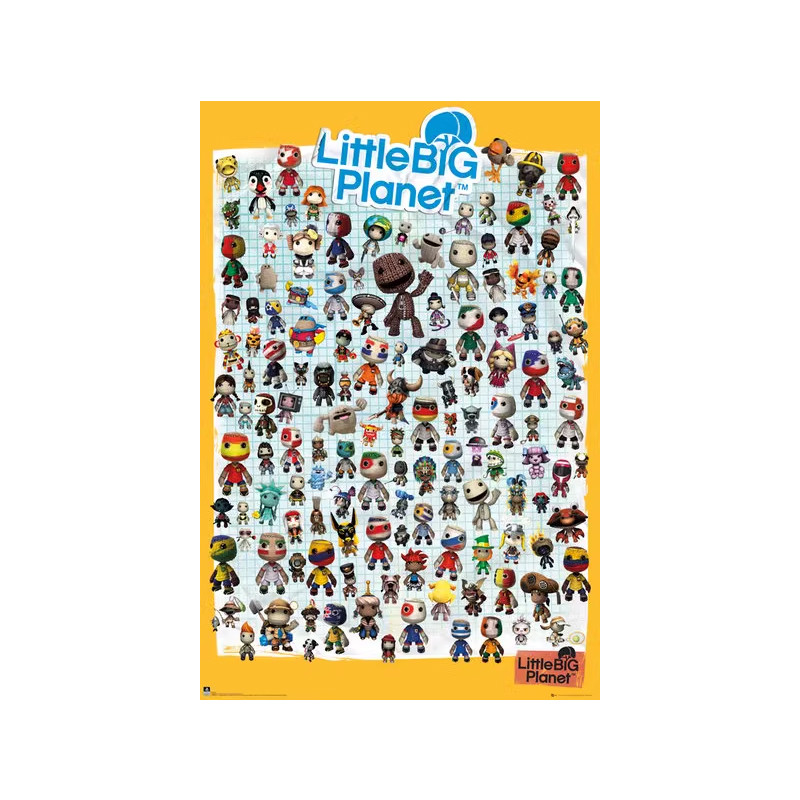 Little BIG Planet Little BIG Planet Linen Adventure Poster Trò chơi giấy Hàng hóa