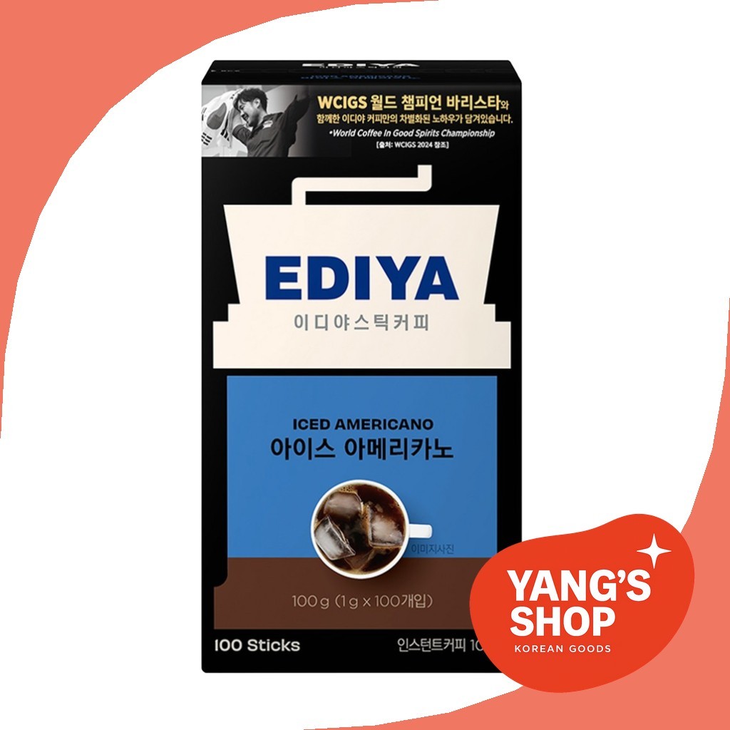 [Ediya] Cà phê Iced Americano Stick, 100 que / Que cà phê Hàn Quốc / Iced Americano của YANG 'S SHOP