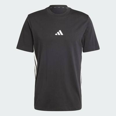 adidas Phong cách sống Áo Thun Single Jersey 3 Sọc Essentials Nam Đen JD1906