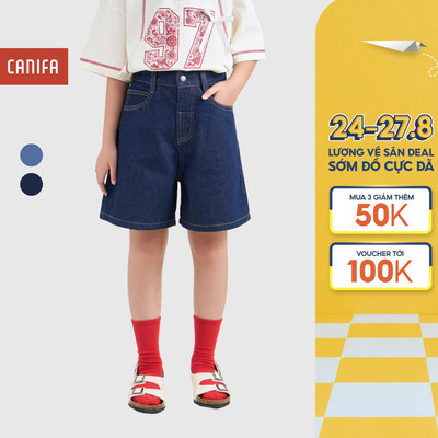 Quần soóc bé gái CANIFA dáng lửng 1BS26C006