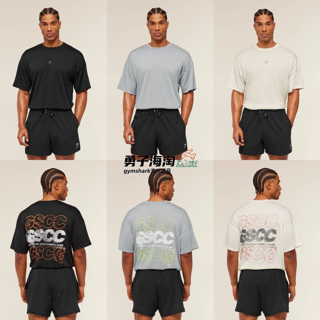 GYM GSCC Vintage In Chữ Nam Tay Ngắn 100% Cotton Đường Phố Thể Dục Sức Mạnh Tập Luyện Áo Thun 0824