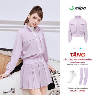 Áo khoác nữ MIPA thời trang Golf Pickleball Tennis cao cấp phối lưới chống tia UV Jolie Jacket