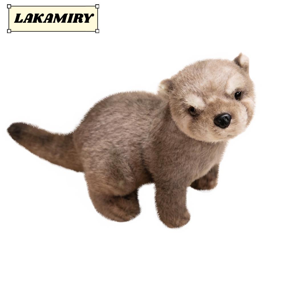 Búp bê sang trọng LAKAMIRY Otter, Tư thế nằm Búp bê Otter 38CM, Mô phỏng dễ thương Otter Thú nhồi bô