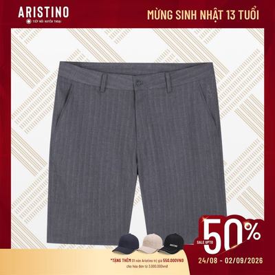 Quần Short Âu Nam Aristino Regular Fit ASO096AS3