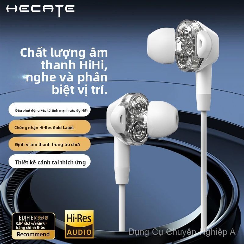 Tai nghe gaming in-ear GM400 có dây chống ồn âm thanh Hi-Res chân cắm 3.5mm