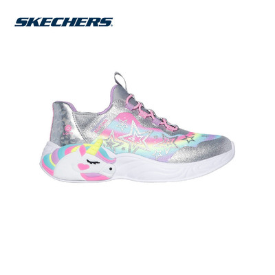 Giày Thể Thao Bé Gái Skechers Slip-ins Unicorn Dream Starry Lite - 302296L-SMLT Air-Cooled Memory Foam