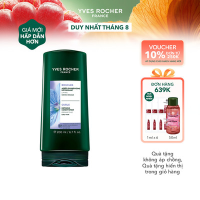Dầu xả giữ nếp và định hình cho tóc xoăn Yves Rocher Curls Defining Conditioner 200ml