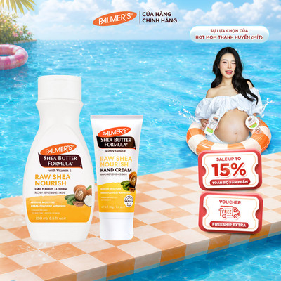 [Chính hãng] COMBO Dưỡng ẩm toàn thân hương Bơ Hạt Mỡ Palmer's (Sữa dưỡng thể 250ml và Kem dưỡng da tay 96g)