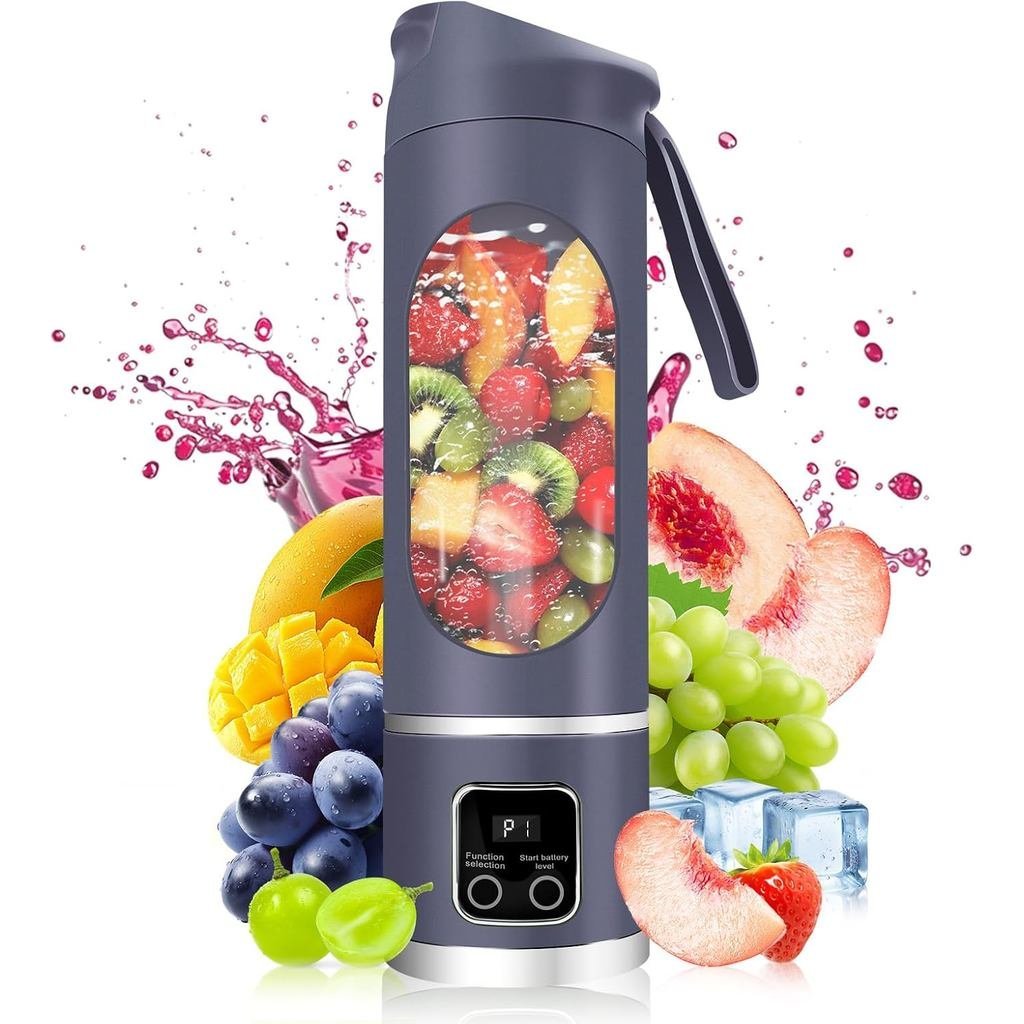 Portable Blender Personal Electric USB | 500ml Portable Juicer for Shakes and Smoothies | Small Blen