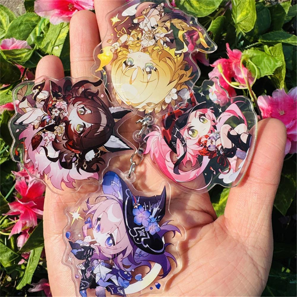Móc Khoá Game Honkai: Star Rail Aglaea Herta Rappa Tingyun Fugue Cosplay COSTUME Acrylic Key Prop Xm