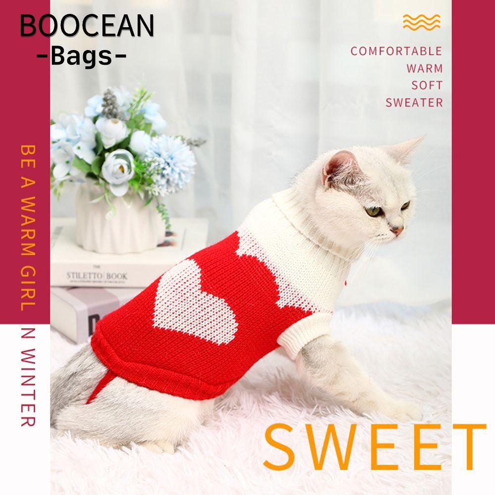 BOOCEAN Quần Áo Chó Mùa Đông Yorkies Áo Khoác Thú Cưng Quần Áo Chihuahua Mèo Áo Len Chui Đầu