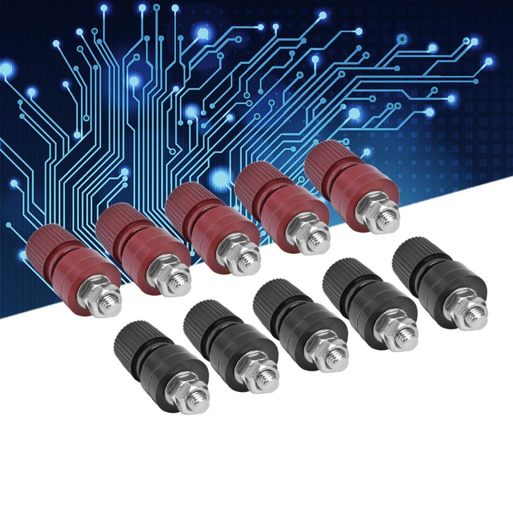Aumotop Binding Post Nối Đất Đồng Mạ M6 Thiết Bị Đầu Cuối Chủ Đề Cho Phần Cứng Điện Tử Bộ Điều Chỉnh