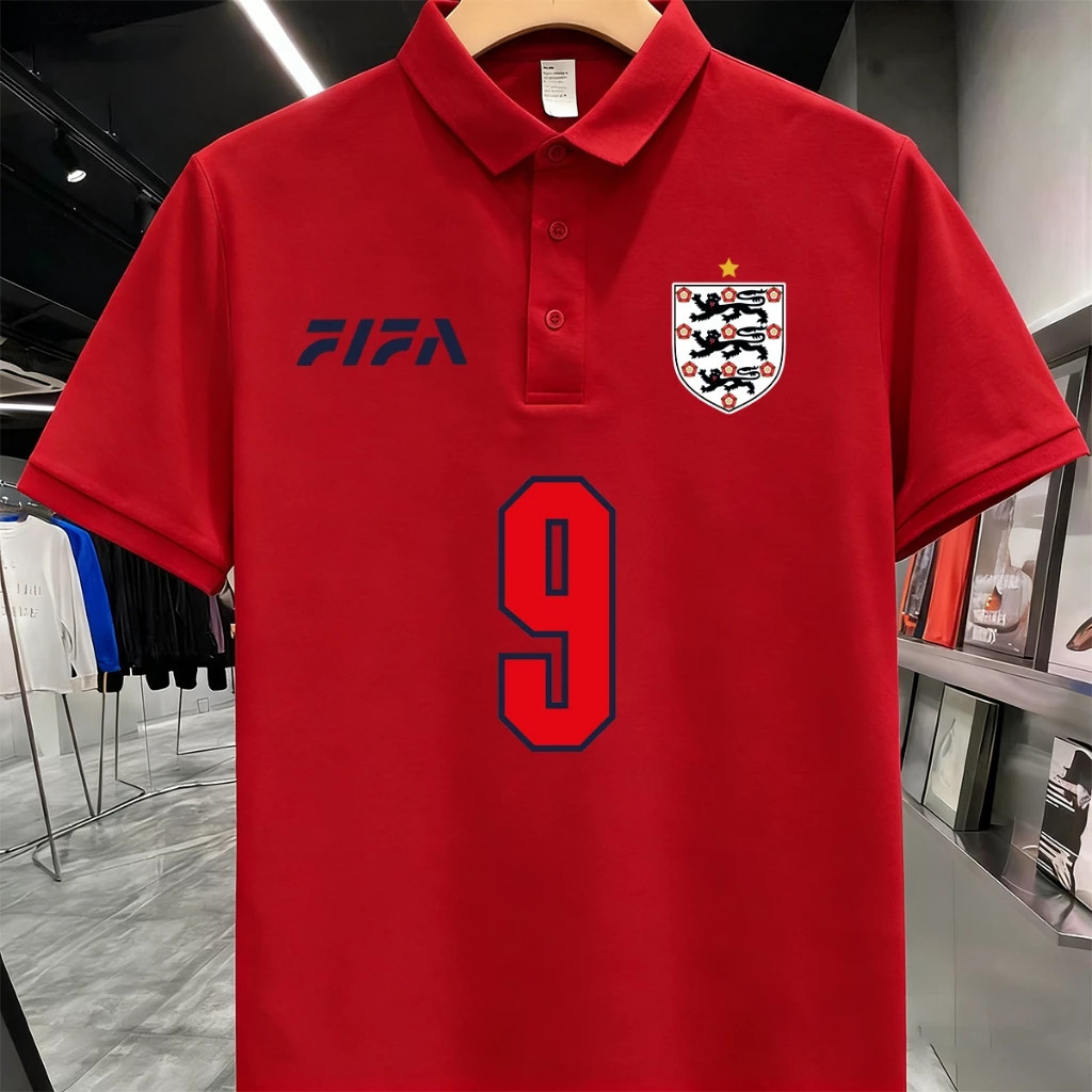 Áo bóng đá Harry Kane No. 9 Áo Sơ Mi Harry Edward Kane / Thường Ngày / Cotton / Tay Ngắn / Phong Các