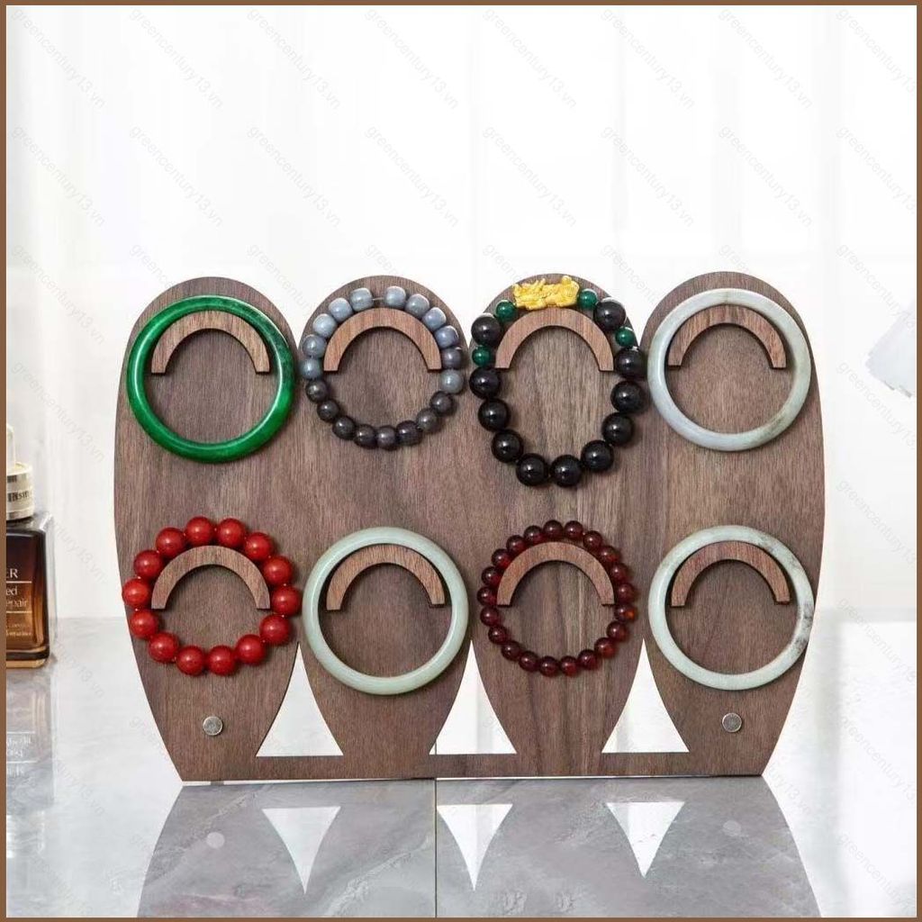G13 Vòng Tay Bằng Gỗ Đế Trưng Bày 2 Tầng Để Bàn Trang Sức Hiện Đại Tối Giản Giá Để Đồ G13