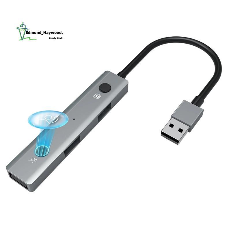 USB 2.0 Hub Multiport Adapter-Integrated AI Voice Tools for Voice Transcription, Dịch & Speech to Te