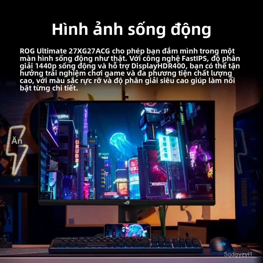 Màn hình ROG XG27ACG 27 inch 2K 180Hz Fast IPS gaming cao cấp