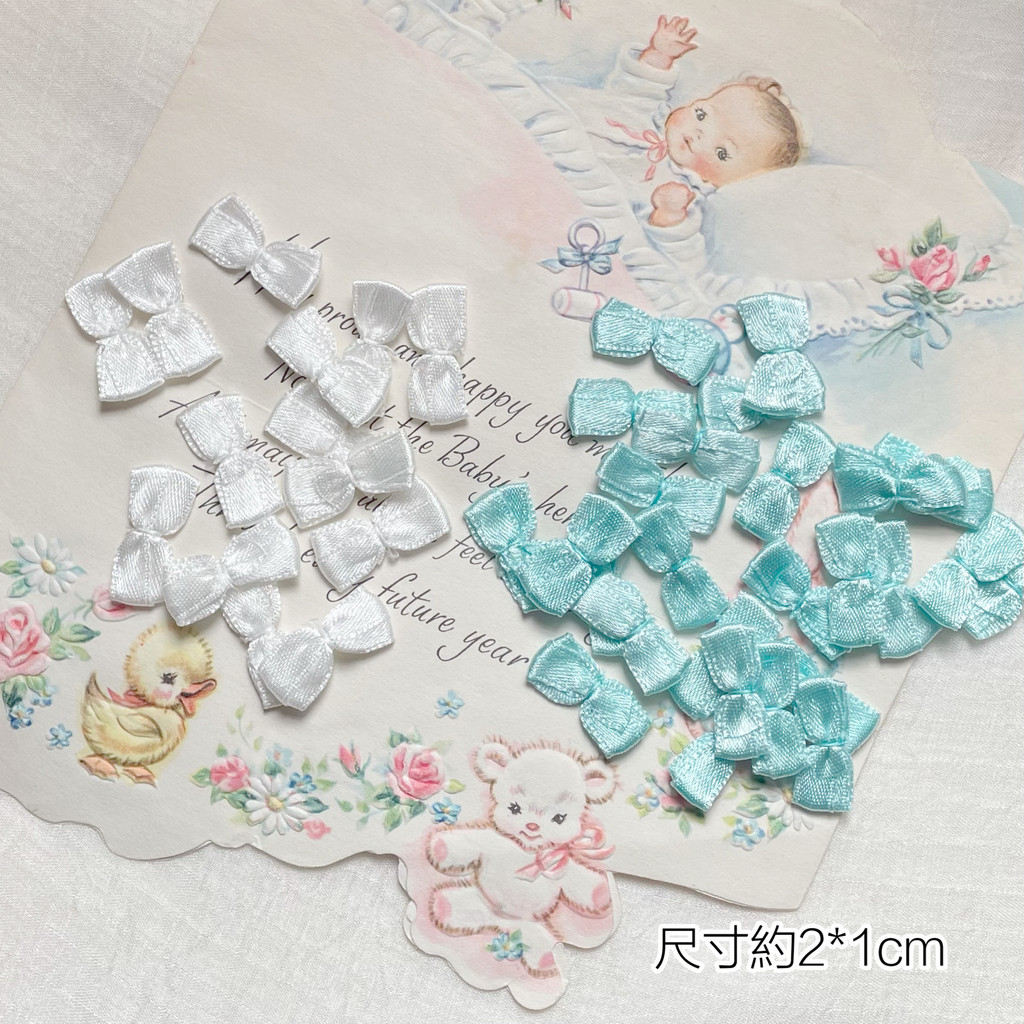 5 Yuan 30 Trắng Hồ Xanh Hai Lớp Mini Nơ Nhỏ Handmade diy Phụ Kiện Tóc Phụ Kiện Phụ Kiện AS37