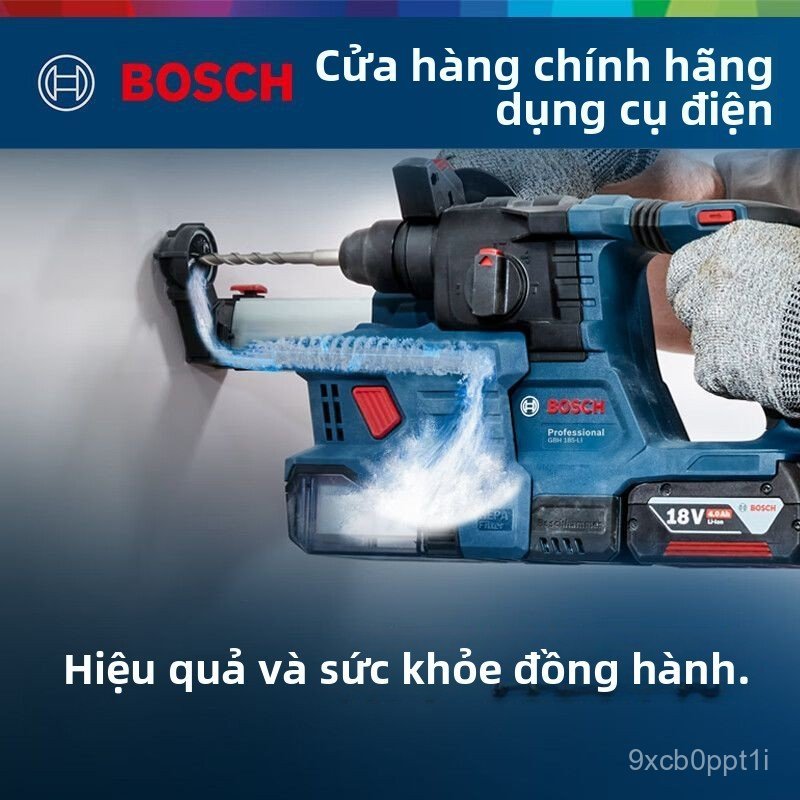 Máy khoan búa GBH185-LI không chạy than pin đa năng khoan bê tông dụng cụ điện