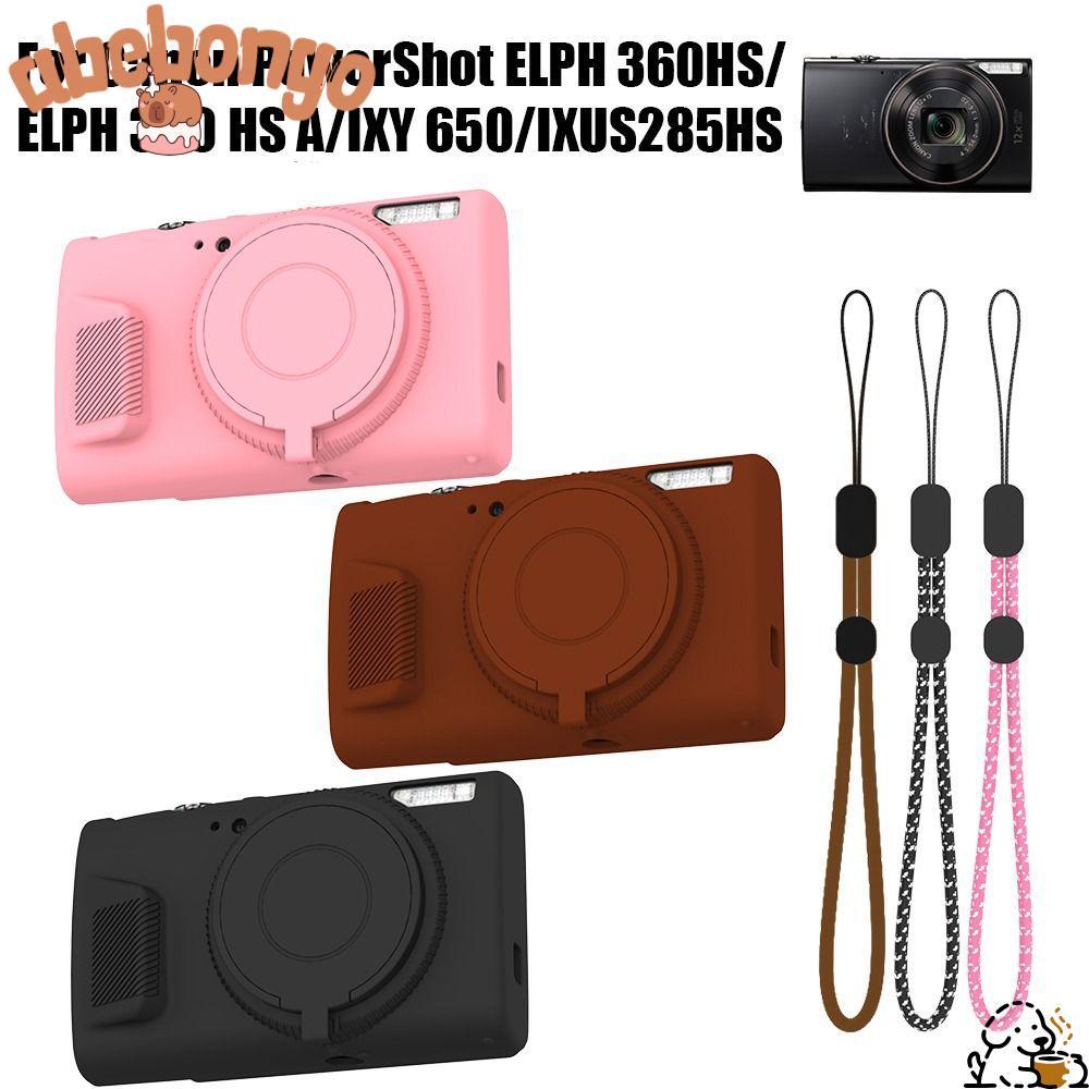 Bảo vệ Camera ABEBONGONY, Vỏ bọc thân silicon chống sốc, có dây buộc Vỏ da chống trầy xước cho Power