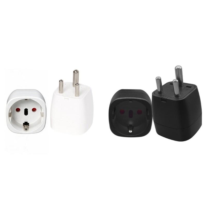 AADT 16A 250V Nam Phi Ổ Cắm Khớp Nối Cho 4 0 mm và 4 8 mm Đức Prong Hình Dạng Chuyển Đổi Chỉ Bộ 2
