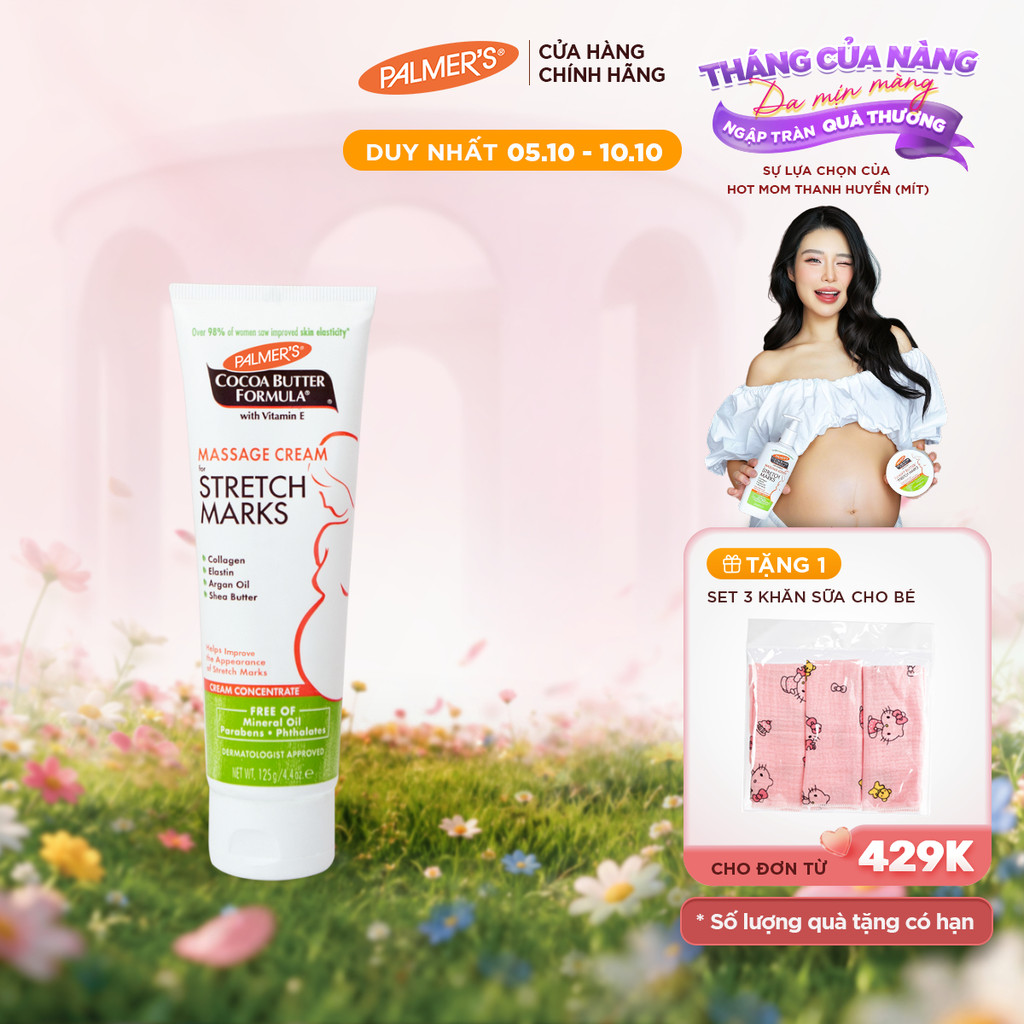 Kem rạn da giúp ngăn ngừa và phục hồi vết rạn giữa thai kỳ Palmer’s 125g
