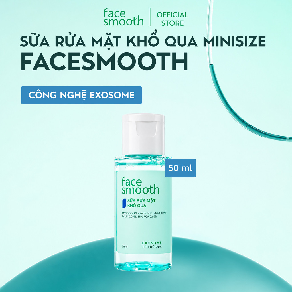 Quà Tặng Sữa Rửa Mặt Mini 50ml Facesmooth Khổ Qua Cho Da Dầu Mụn (Hàng Tặng Không Bán)
