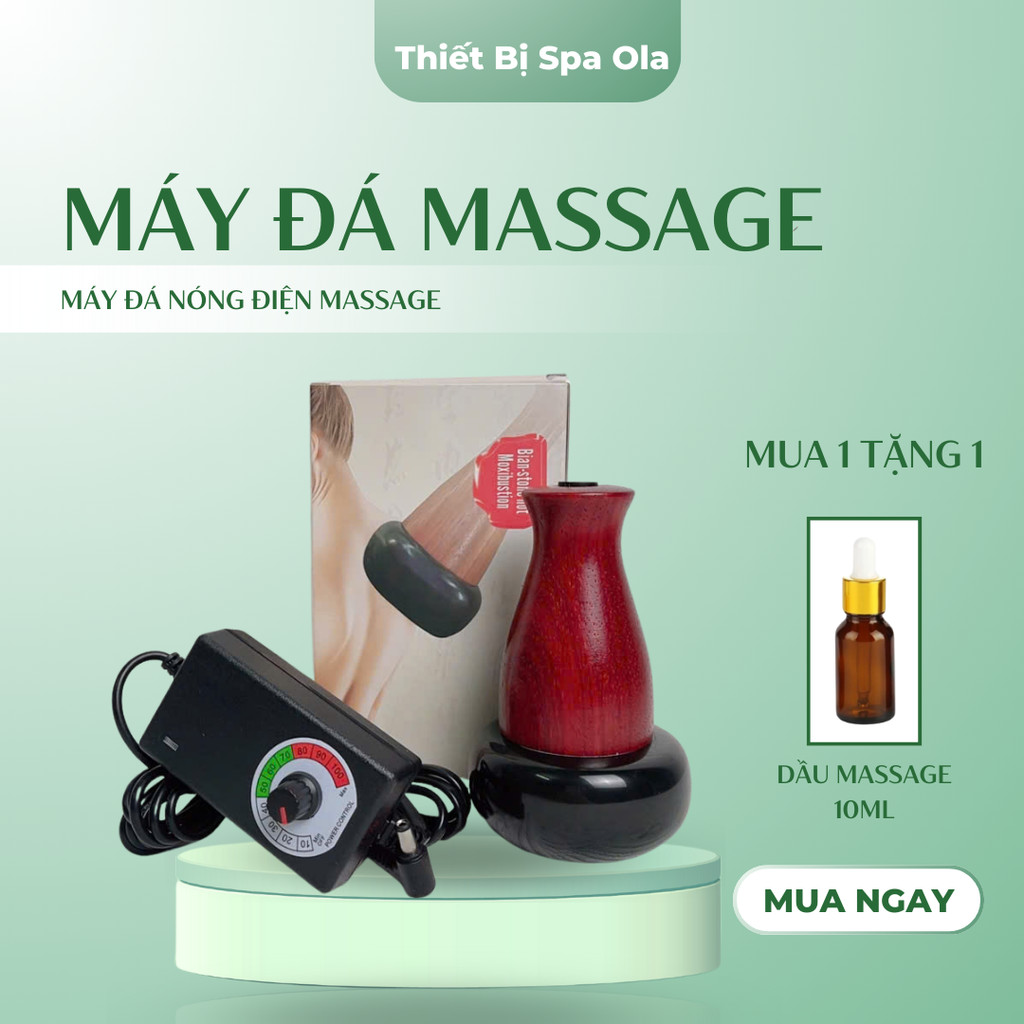 Máy Massage Đá Nóng Cao Cấp Điều Chỉnh Nhiệt Độ, Giảm Đau Nhức, Đả Thông Kinh Lạc | Ola