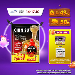 [Chọn loại] Hạt nêm CHIN-SU ngọt thanh x5 xương hầm cô đặc & rau củ 400gr KM chai tương ớt CHIN-SU MN 250gr