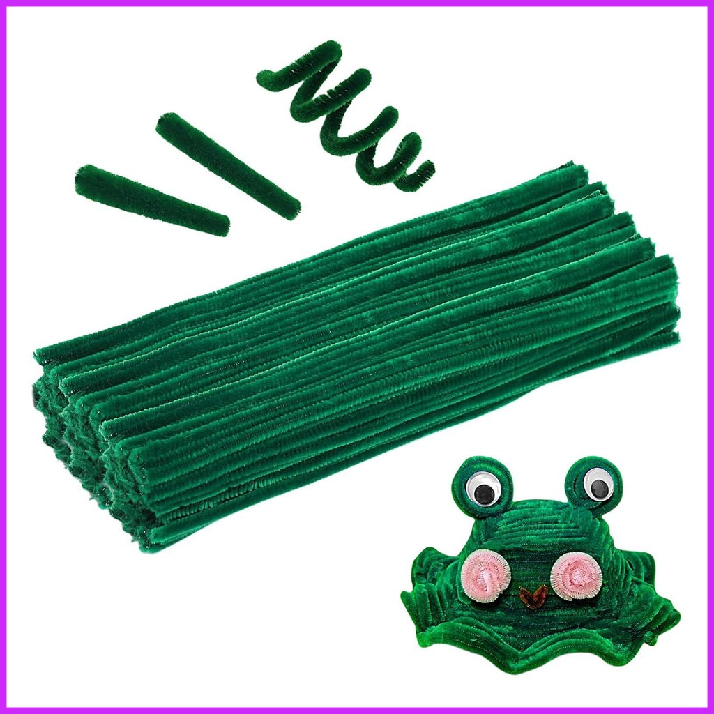 Chenille Ống Nước Làm Sạch Sang Trọng Dính Handmade Fuzzy Stick Đồ Thủ Công 100 Miếng Fuzzy Stick Đồ