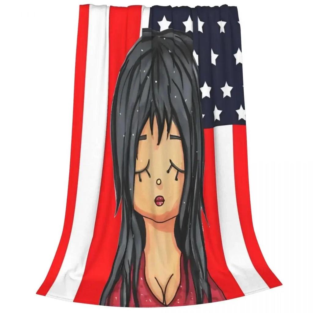 Elvira Tình Nhân Của Bóng Tối Hài Flannel Ném Chăn Nhẹ Mỏng Hoàn Hảo Cho Ô Tô Sofa Ghế Phòng Ngủ Chă