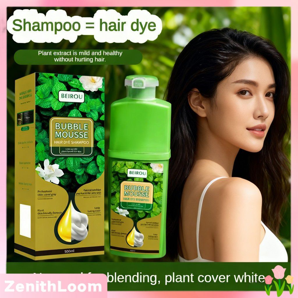 Thuốc nhuộm tóc Beirou Natural Plant Bubble Hair Dye Essence Hair Color Cream Scalp Hair Color Easy-