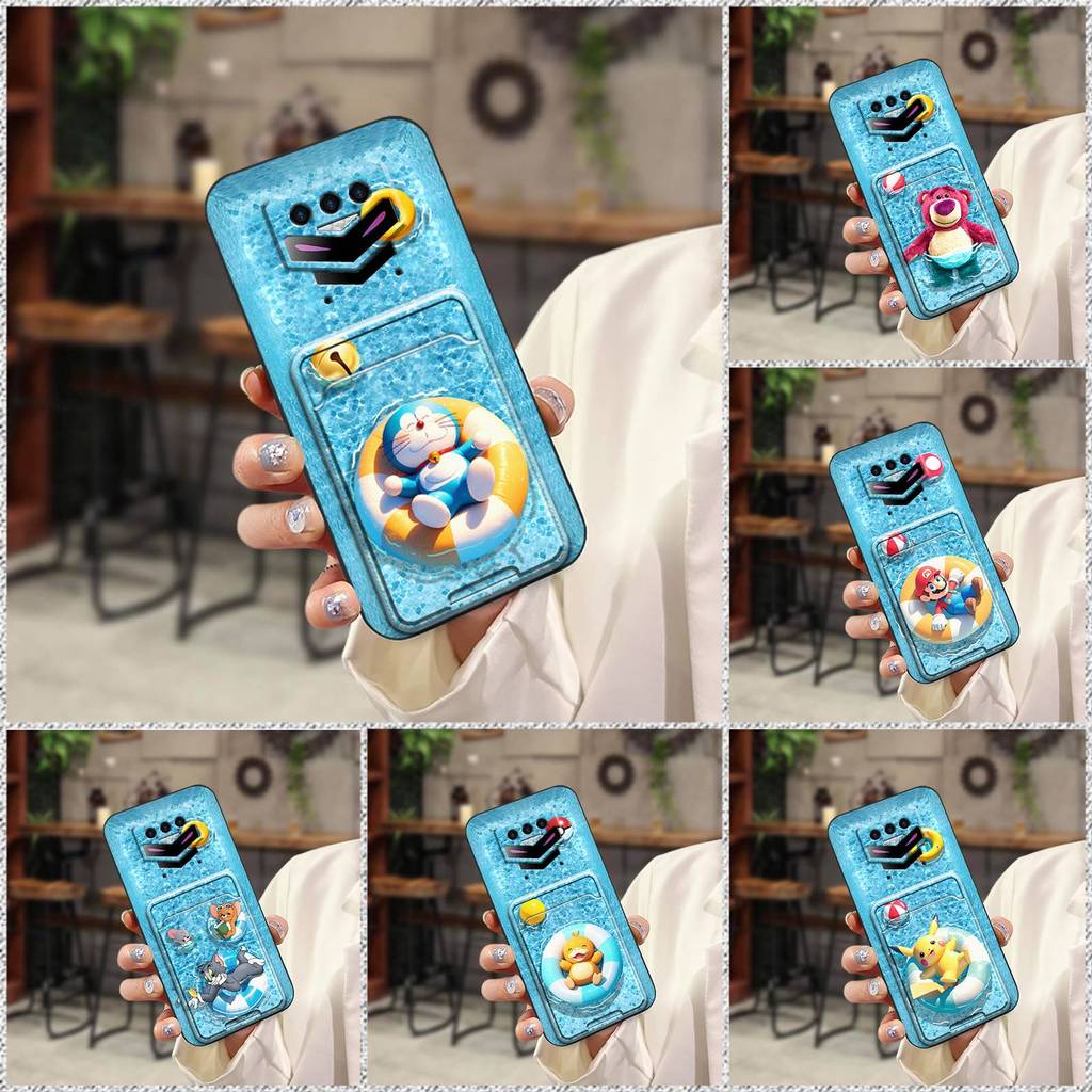 Doogee Doogee S89 Pro Vỏ Điện Thoại Bể Bơi Hoạt Hình Hộp Đựng Thẻ Ảnh Thay Đổi Kỹ Thuật Số Khe Cắm T