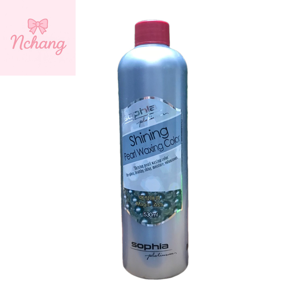 Phủ mịn Xám khói Sophia Platinum Shinning Pearl Waxing Colour Ash 530ml NC