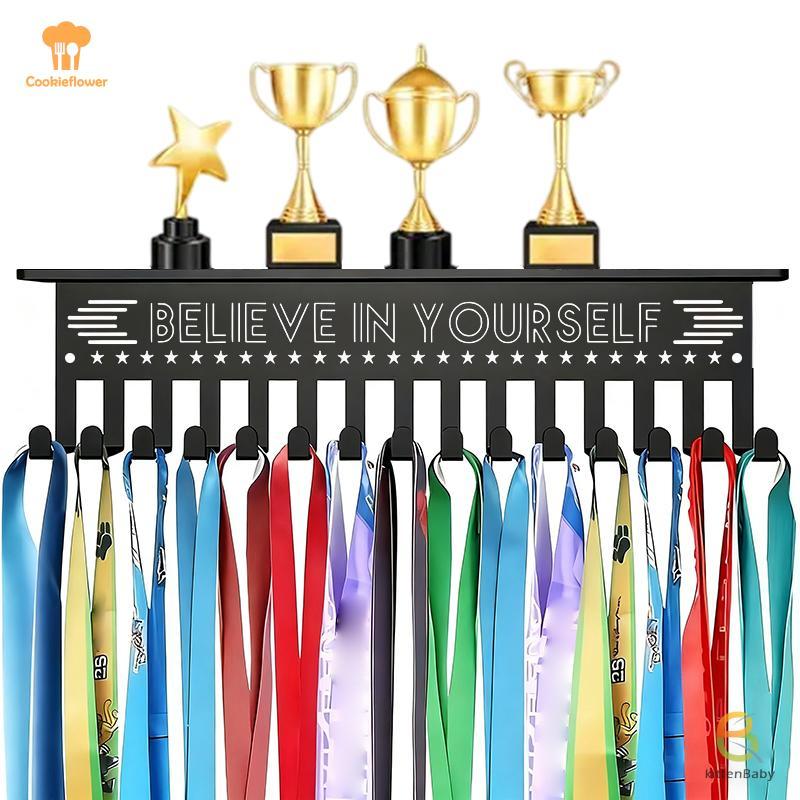 [Kitten-t] Giá trưng bày huy chương treo tường Giá treo huy chương bằng kim loại Giá treo huy chương