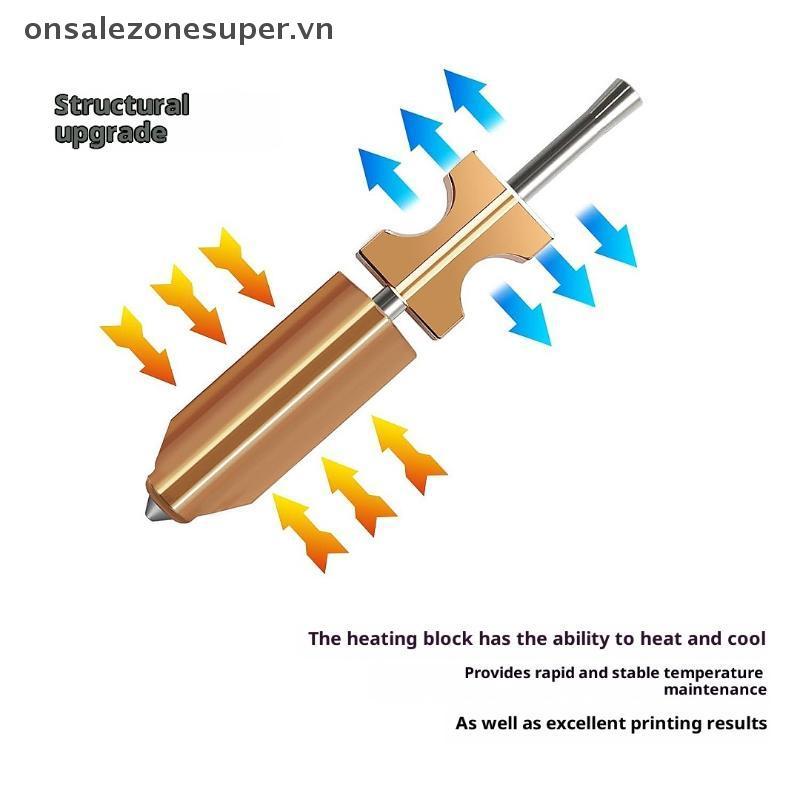 Ons 1 Chiếc 3d Phụ Kiện Máy In Mới Cho FlashForge Ad5x Vòi Phun Cứng 0.25 0.4 0.6 0.8 Adverturer Ad5