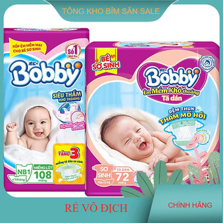 Miếng lót  Bobby Newborn 1-108 miếng giành cho mẹ dùng thay băng vệ sinh, lót huggies