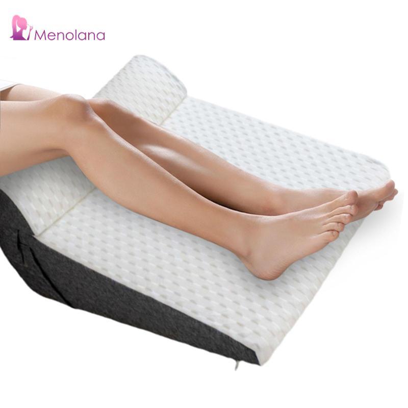 Menolana Memory Foam Bed Wedge Gối có túi cổ gối cho giường ngồi ghế Sofa