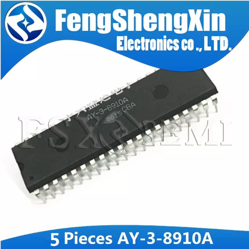 5 CÁI AY-3-8910 DIP-40 AY-3-8910A AY38910A / P DIP Máy phát âm thanh có thể lập trình