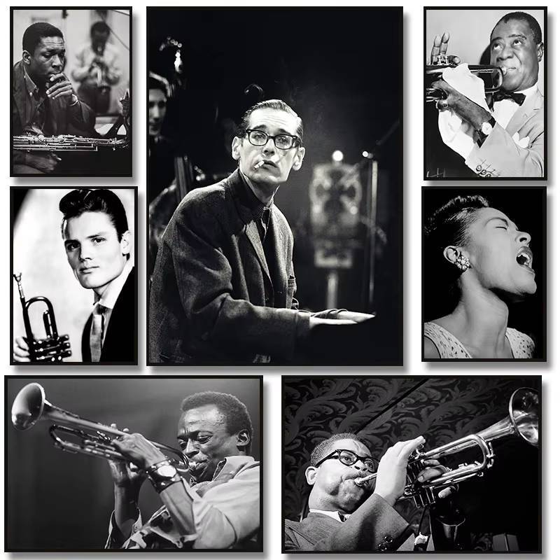 Miles Davis Bill Jazz Musician Vintage Canvas Poster Music Festival Wall Art Home Bar Decoration