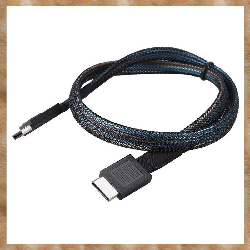 [S Z] Cáp PCIE4.0 MINI SAS 24Gbps Cáp nối dài dữ liệu Oculink SFF-8611 sang SFF-8611 Đường truyền dữ