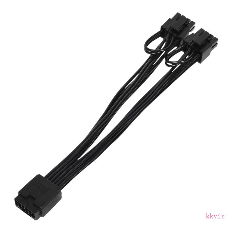 KS 16Pin Nữ Đến Đôi 8Pin Nam GPU Cáp Nguồn Với 16AWG Dây Dày Cho Hiệu Suất Thẻ Đồ Họa